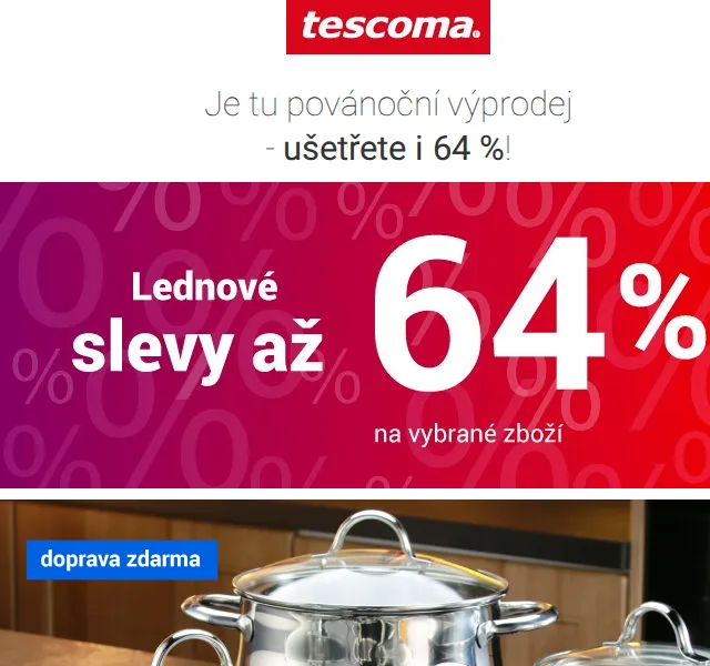 Tescoma: povánoční výprodej až -64 % – červen 2026 | Nuslet.cz