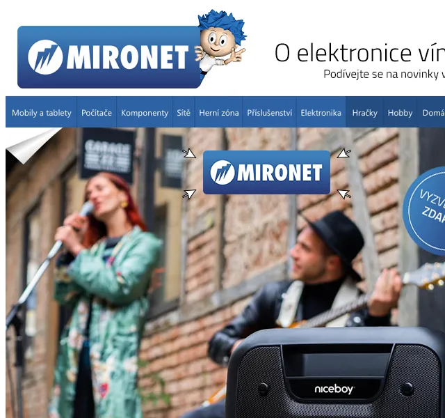 Mironet: Niceboy se slevou 20 % – červen 2022 | Nuslet.cz