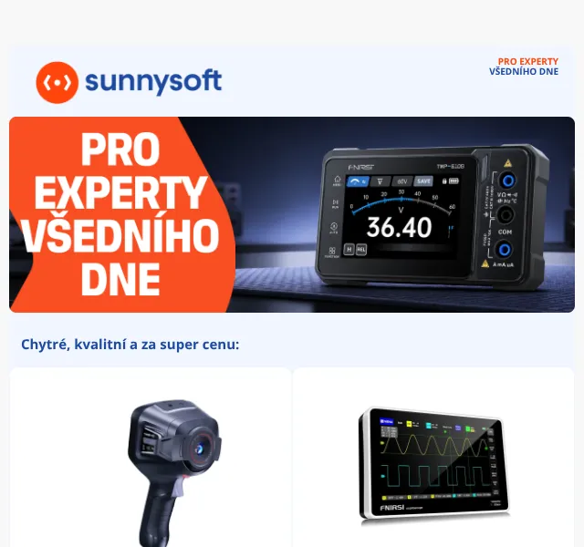 Sunnysoft.cz: Osciloskop, pájka, termokamera – až 27 % sleva | Nuslet.cz