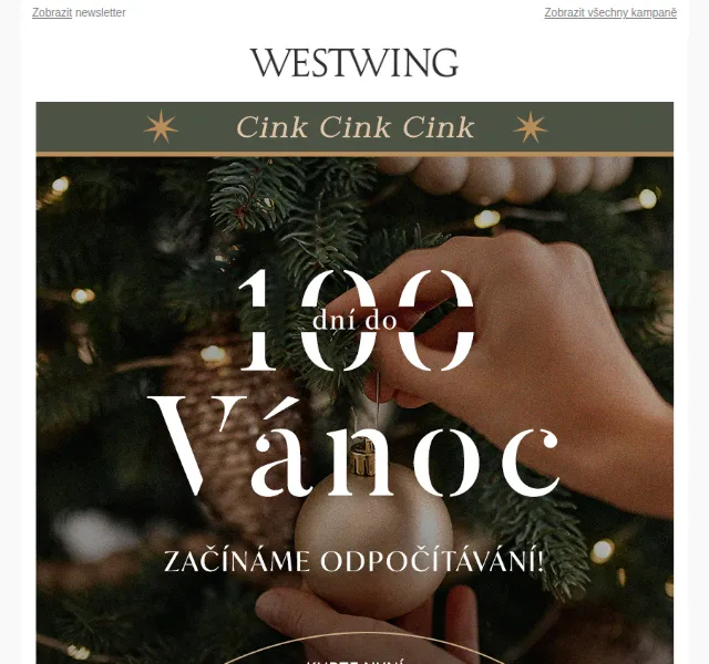 Westwing: vánoční dekorace se slevou až 80 % – červen 2026 | Nuslet.cz