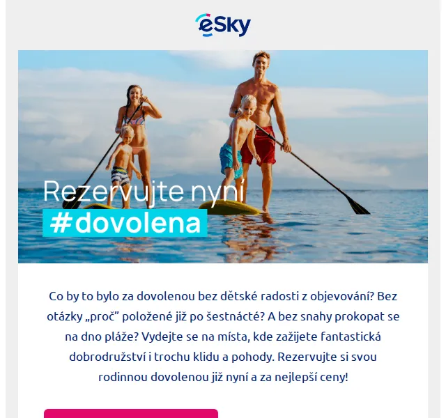 eSky.cz: Rodinná dovolená od 6 243 Kč – červen 2026 | Nuslet.cz