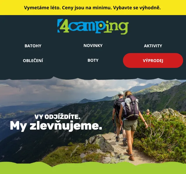 4camping.cz: Kempování, turistika – září 2026