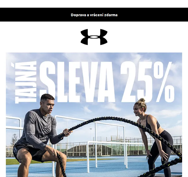 Under Armour: Tajná sleva 25 % – červen 2026 | Nuslet.cz