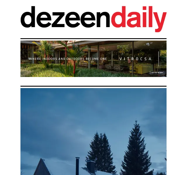 Dezeen Daily: Architektura a design – červen 2026 | Nuslet.cz