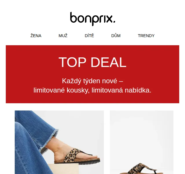Bonprix: TOP DEALS týdne – srpen 2026 | Nuslet.cz