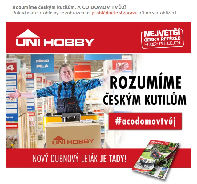 UNI HOBBY: Sezónní slevy na zahradní techniku a nábytek – červen 2026 | Nuslet.cz