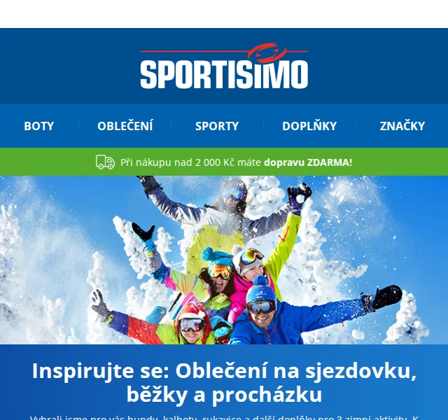 Sportisimo: Zimní oblečení se slevou až 45 % – červen 2026 | Nuslet.cz