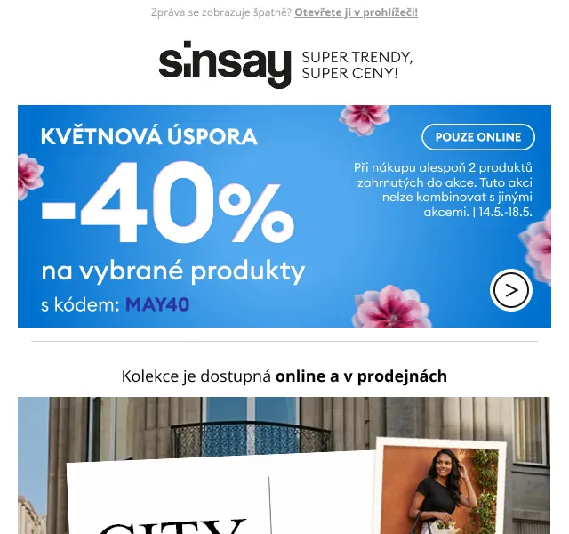 Sinsay: Letní outfity na city break – květen 2026 | Nuslet