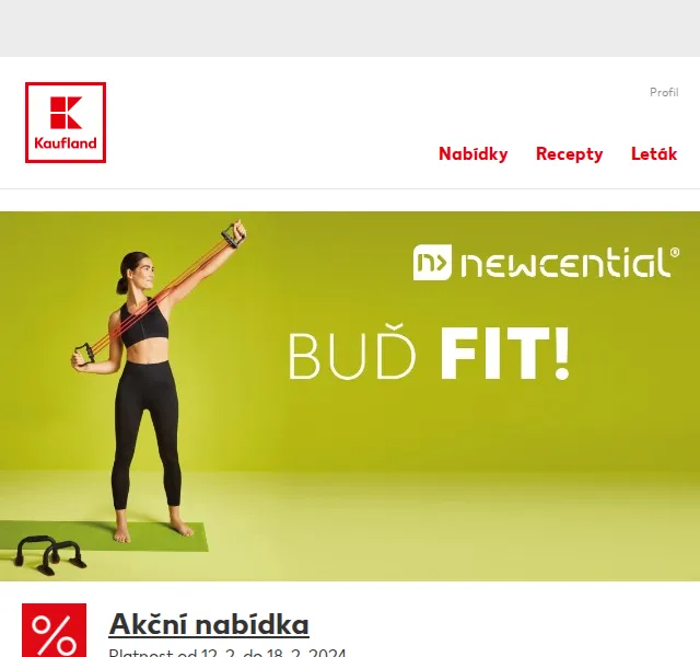 Kaufland: Sportovní potřeby a oblečení – červen 2026 | Nuslet.cz