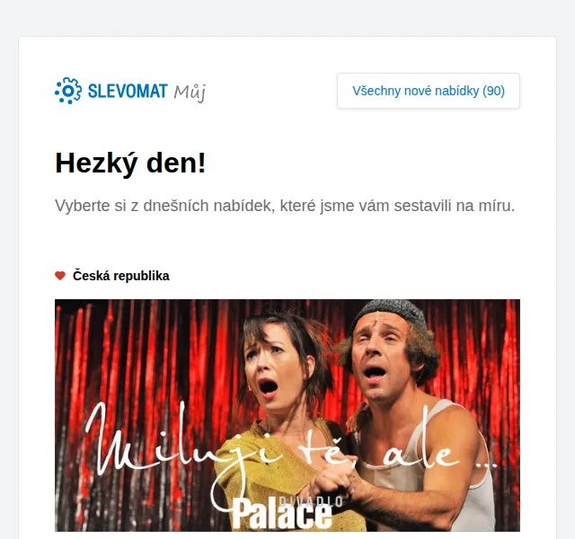 Slevomat: Divadlo Palace vstupenka od 399 Kč a 90 dalších nabídek – červen 2026 | Nuslet.cz
