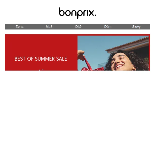 bonprix: Best of Summer Sale – až -50 % – červen 2026 | Nuslet.cz