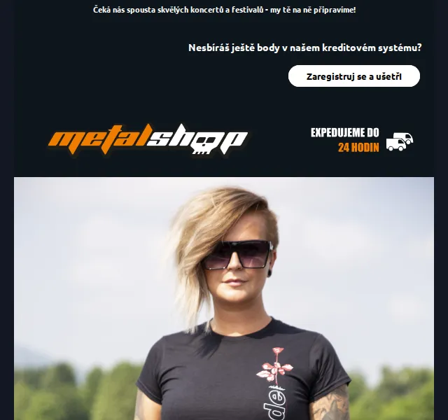 METALSHOP: Trička a doplňky na letní koncerty – červen 2026 | Nuslet.cz