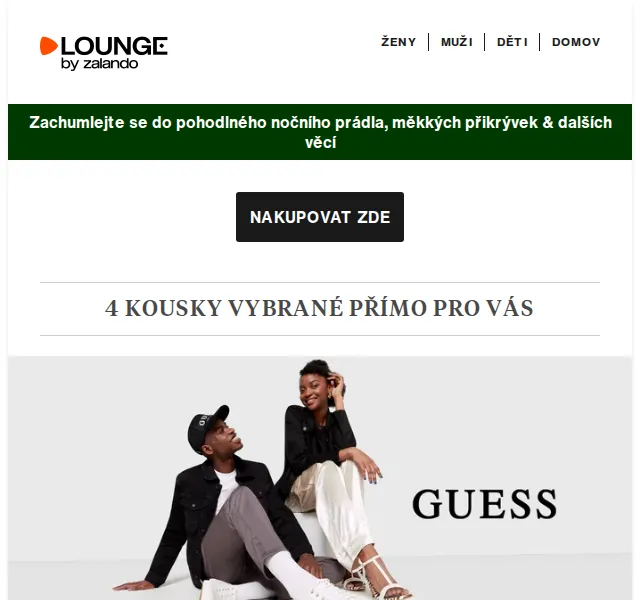Lounge by Zalando: Guess, Vans, BOSS – slevy až 80 % – červen 2026 | Nuslet.cz