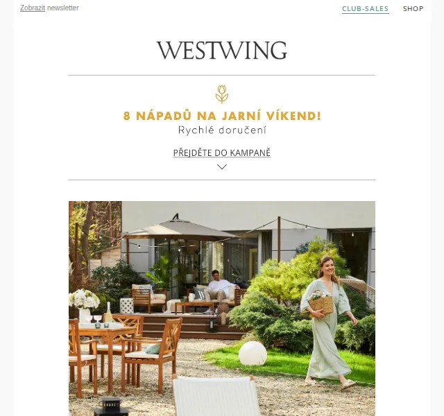 Westwing: Jarní inspirace se slevami – červen 2026 | Nuslet.cz