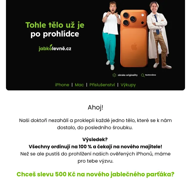 JabkoLevně: iPhone až -45 % – červenec 2026 | Nuslet.cz