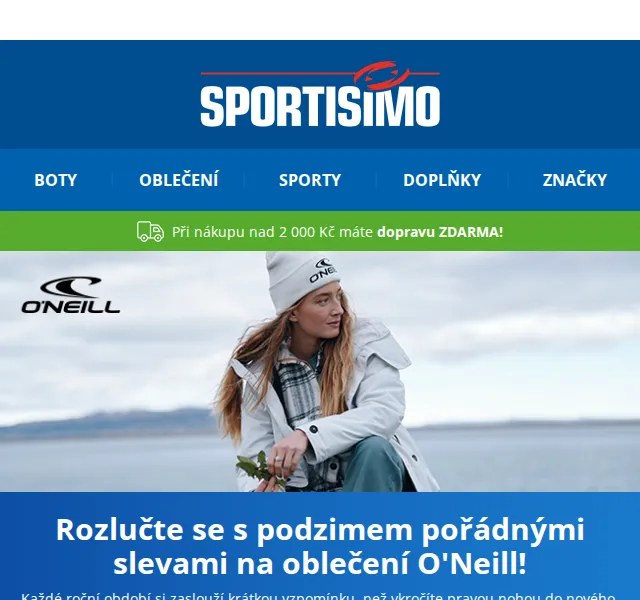 Sportisimo: Slevy až 44 % na oblečení O'Neill – červen 2026 | Nuslet.cz
