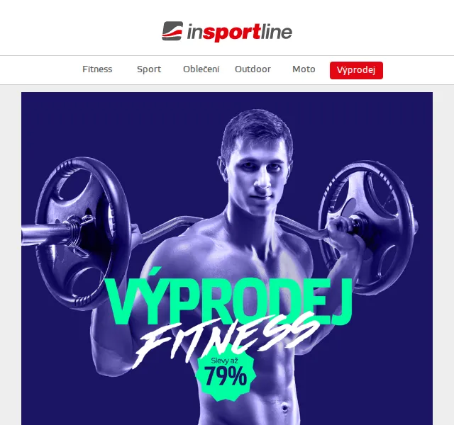 inSPORTline: Velký FITNESS výprodej se slevou až 79 % – červen 2026 | Nuslet.cz