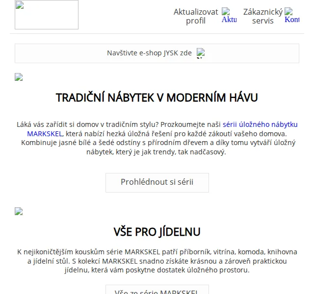 JYSK: MARKSHEL ložnice a nábytek – červen 2026 | Nuslet.cz