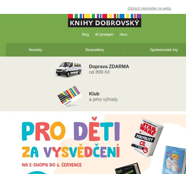 KnihyDobrovsky.cz: Dětské knihy od 39 Kč – červen 2026 | Nuslet.cz