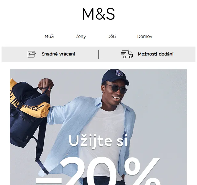 Marks and Spencer: –20 % na vše – červen 2026 | Nuslet.cz