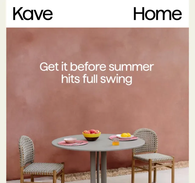 Kave Home Sale: venkovní nábytek s rychlým doručením – červen 2026 | Nuslet.cz