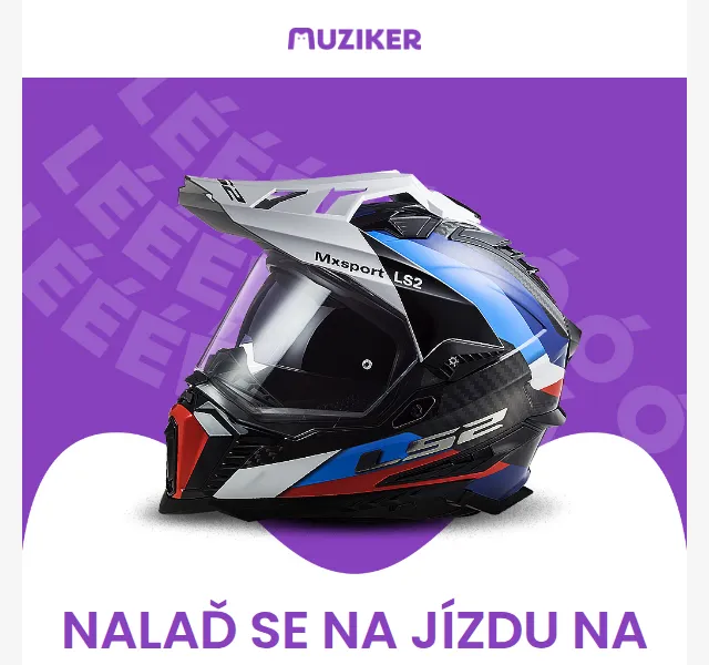 Muziker: letní slevy na motocyklové vybavení – červenec 2026 | Nuslet.cz