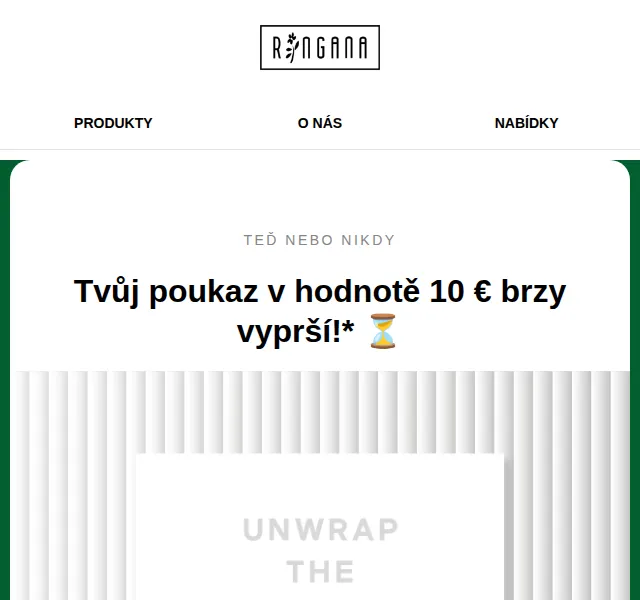 RINGANA: Slevový kód 10 € a X-Mas Soaps – prosinec 2025 | Nuslet.cz