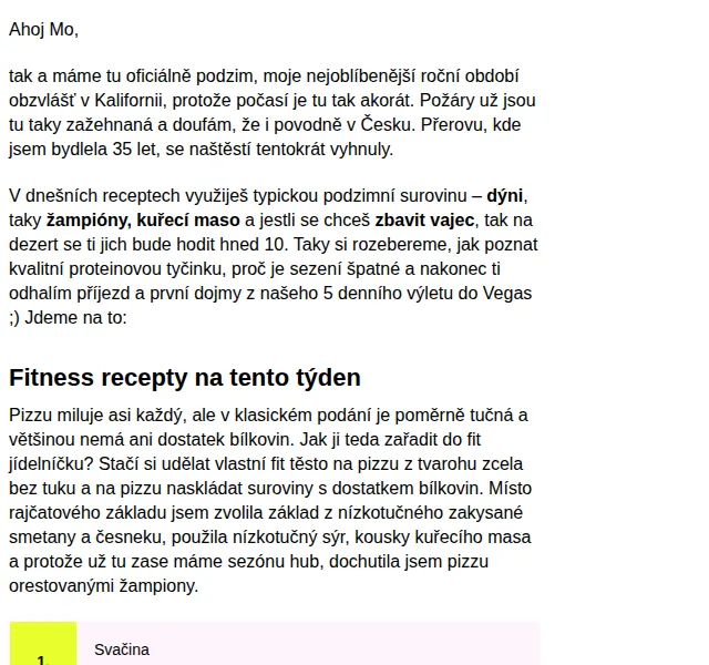 BAJOLA ✌ Fit bez diet: Fitness recepty a tipy na zdravé stravování – červen 2026 | Nuslet.cz