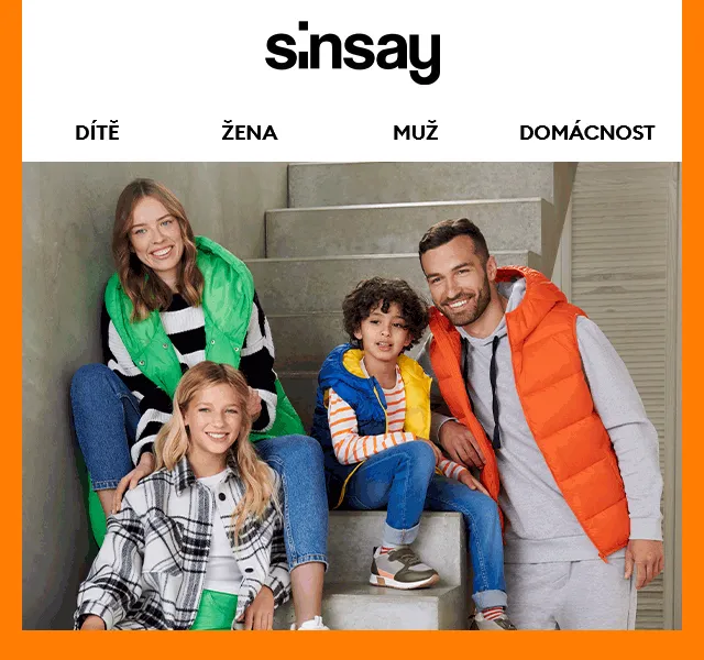 Sinsay: sleva 20 % na bundy – červen 2026 | Nuslet.cz