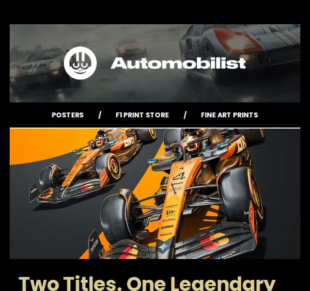 Automobilist: McLaren Double Crown plakát – červenec 2026 | Nuslet.cz