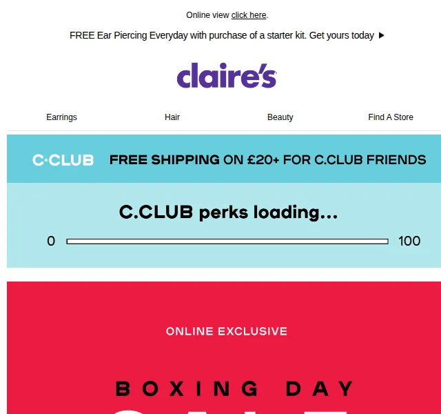 Claire's: Slevy až 60 % – červen 2026 | Nuslet.cz