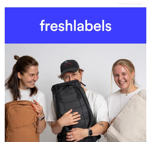 Freshlabels: Batohy Herschel, Fjällräven, Db & FREITAG pro studenty – červenec 2026 | Nuslet.cz