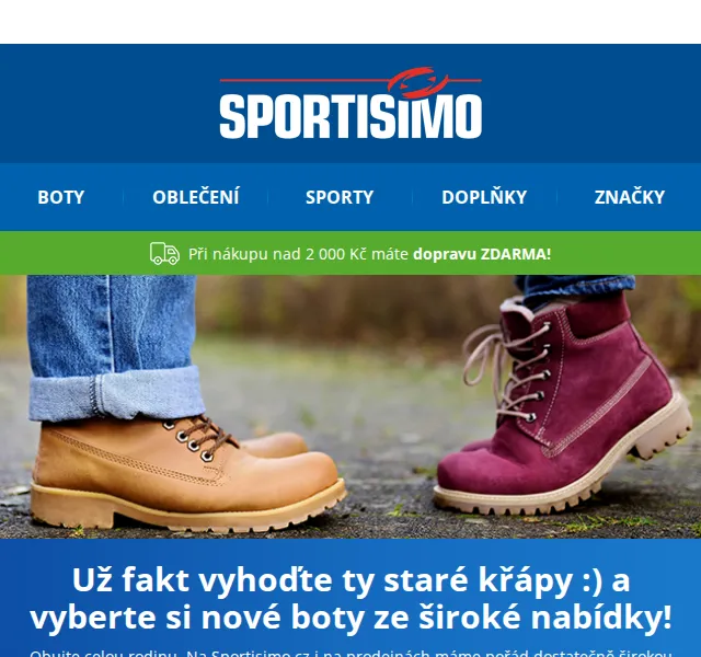 Sportisimo: Boty až -55 % – červen 2026 | Nuslet.cz