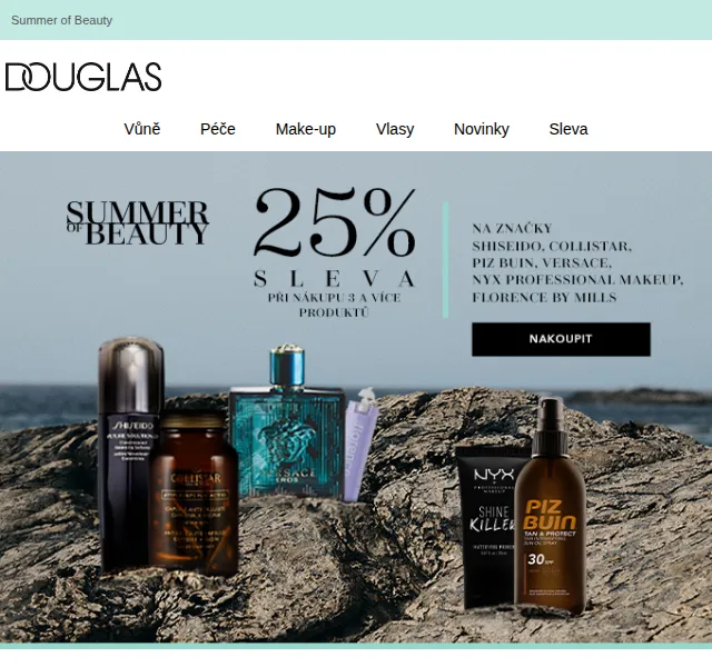 Douglas CZ: Summer of Beauty slevy až 25 % – červen 2026 | Nuslet.cz