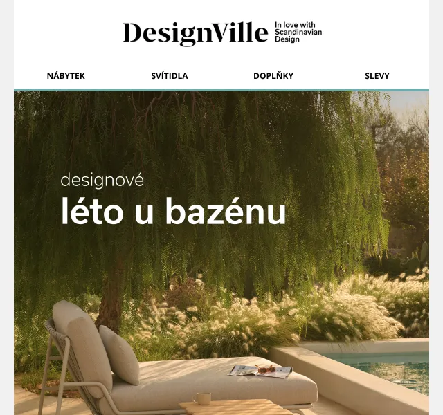 DesignVille: Letní nábytek a design – 5 % sleva – Červen 2026