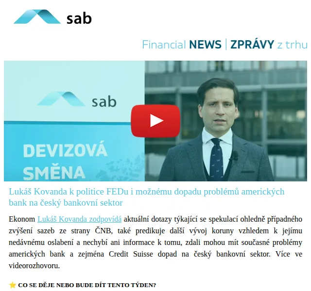 Sab: Ekonomický výhled a analýza – červen 2026 | Nuslet.cz