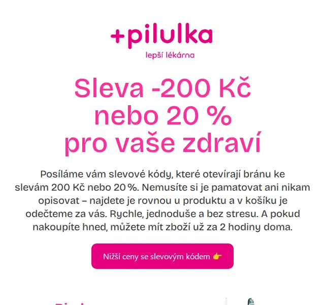 Pilulka.cz: Sleva 200 Kč nebo 20 % na Bioderma, La Roche-Posay, Avène – červen 2026 | Nuslet.cz