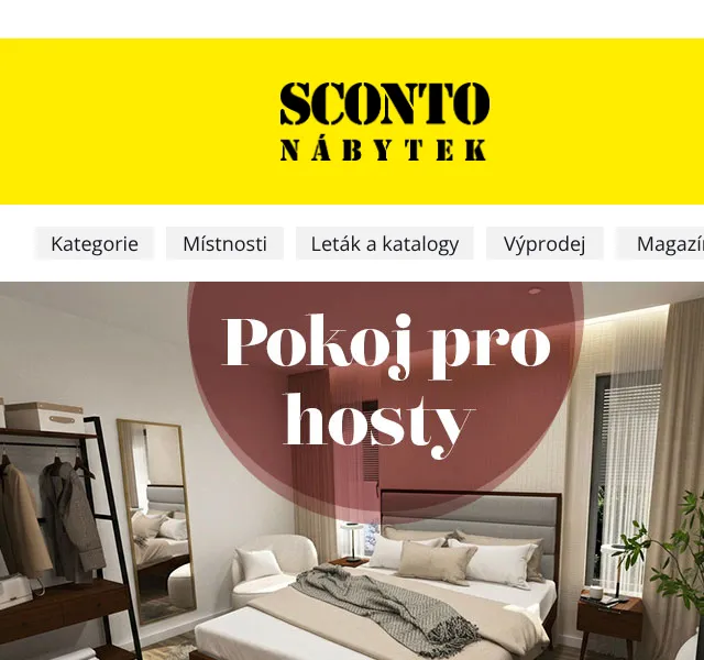 Sconto: Pokoj pro hosty – květen 2026 | Nuslet.cz