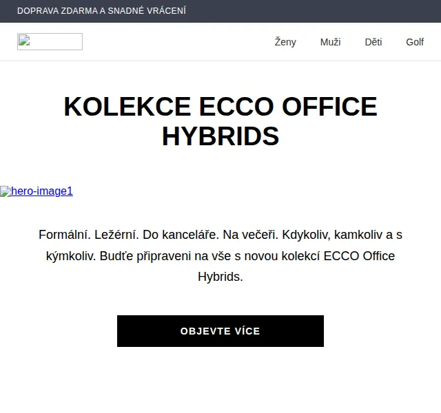 ECCO: Nová kolekce Office Hybrids a doprava zdarma – červen 2026 | Nuslet.cz