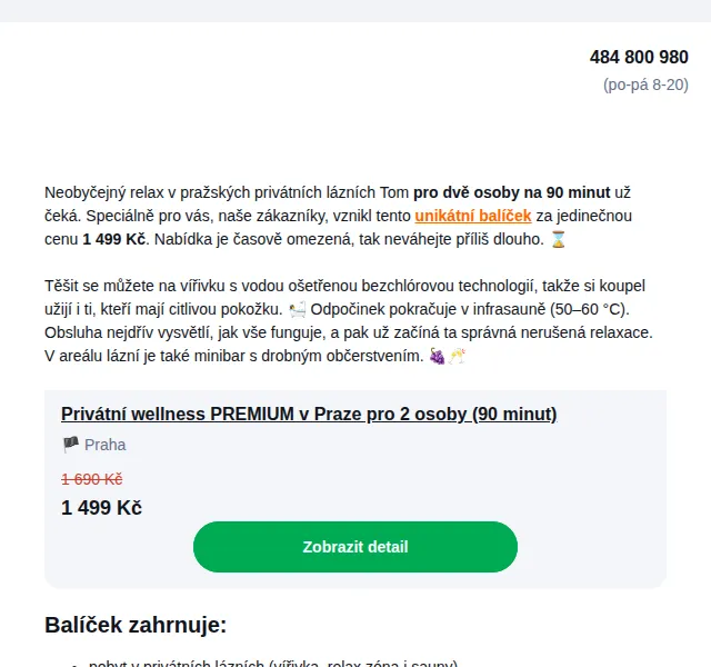 Adrop.cz: Privátní wellness v Praze pro 2 od 1 499 Kč – červen 2026 | Nuslet.cz