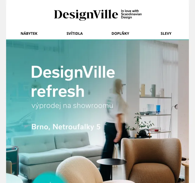 DesignVille: nábytek a svítidla až 50 % – květen 2026