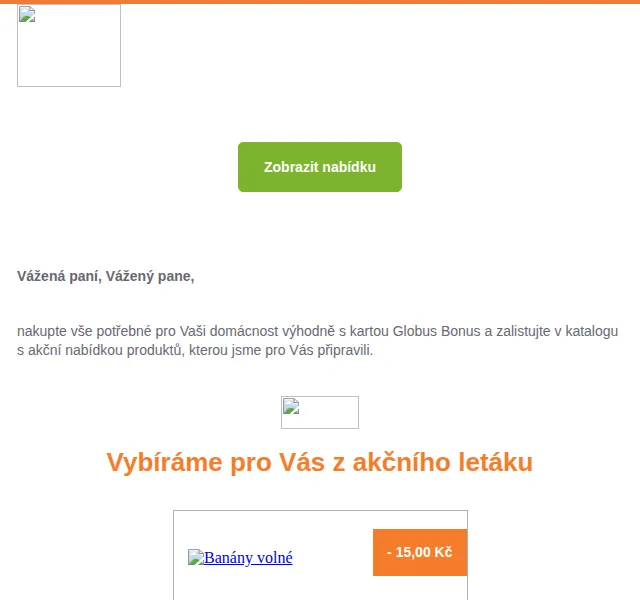 Globus Bonus: Banány 19,90 Kč, šunka 24,90 Kč – červen 2026 | Nuslet.cz