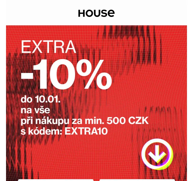 HOUSE: -10 % na vše – červen 2026 | Nuslet.cz