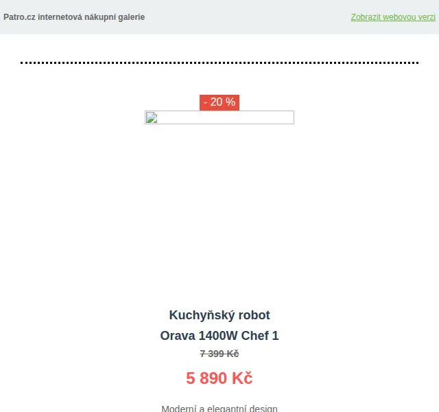Patro.cz: Orava kuchyňské spotřebiče se slevou až 33 % – červen 2026 | Nuslet.cz