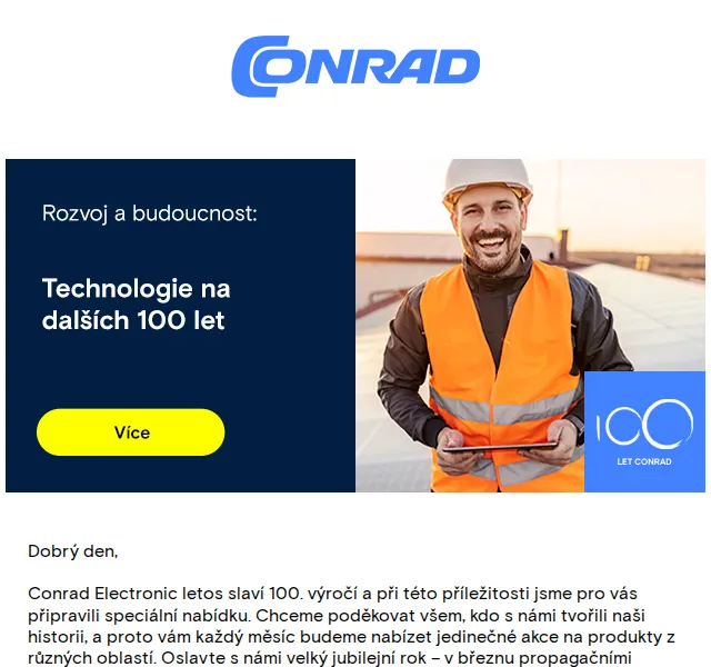 Conrad Electronic: 3D tisk, e-Mobility a Smart Living slevy – červen 2026 | Nuslet.cz