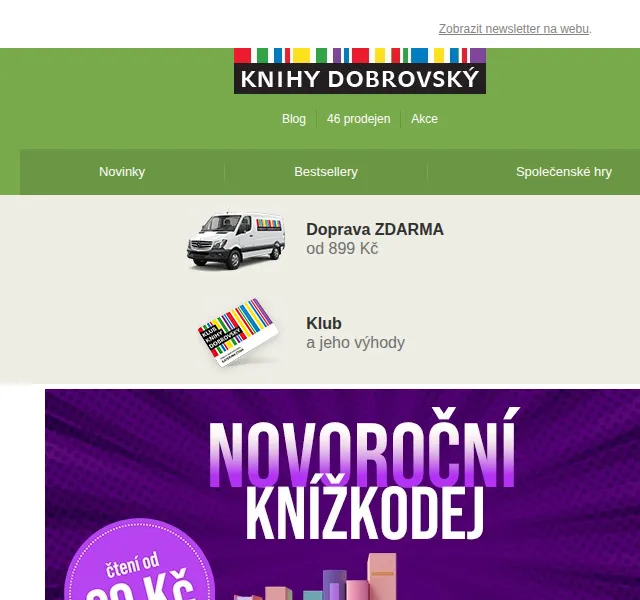 KnihyDobrovsky.cz: novoroční knížkodej od 39 Kč a bestsellery od 99 Kč – červen 2026 | Nuslet.cz
