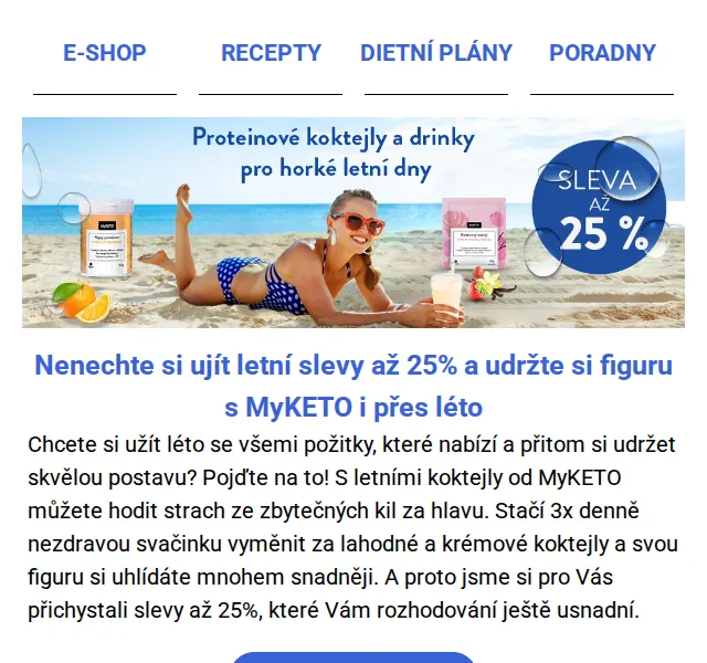 MyKETO: Letní slevy až 25 % na koktejly – červenec 2026 | Nuslet.cz