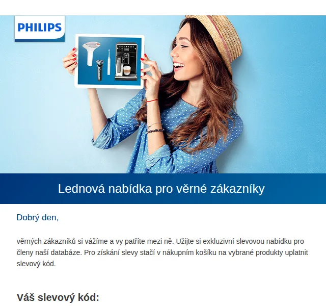 Philips: Sleva až 33 % na IPL epilátor a sonické kartáčky – červen 2026 | Nuslet.cz