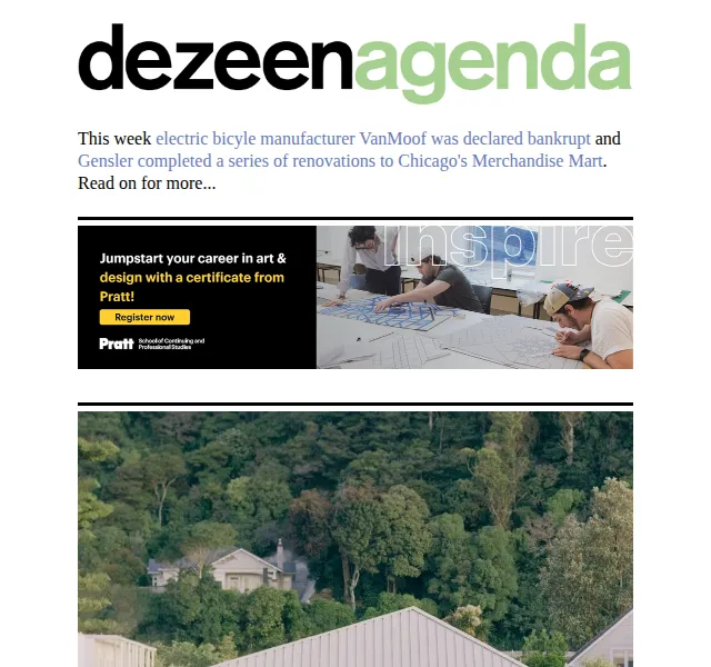 Dezeen Daily: Architektonické novinky a design – červen 2026 | Nuslet.cz