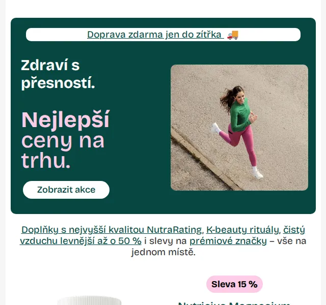 Pilulka.cz: Zdravé nabídky týdne s dopravou zdarma – červen 2026 | Nuslet.cz